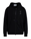 Iceberg Man Sweatshirt Black Size 3xl Cotton, Polyester