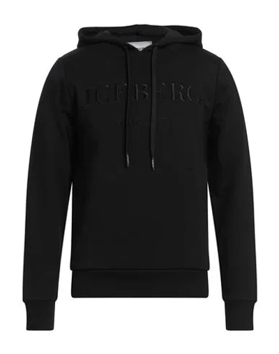 Iceberg Man Sweatshirt Black Size S Cotton