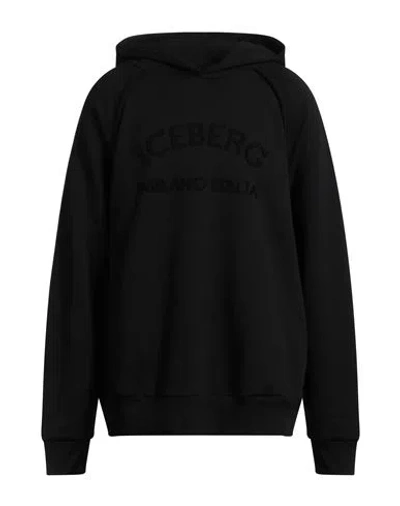 Iceberg Man Sweatshirt Black Size L Cotton