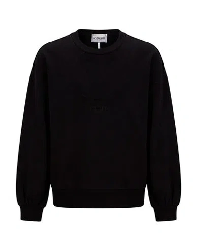 Iceberg Man Sweatshirt Black Size L Cotton