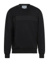 Iceberg Man Sweatshirt Black Size M Cotton, Modal, Polyester, Elastane In Black