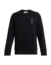Iceberg Man Sweatshirt Black Size S Cotton, Polyester In Black