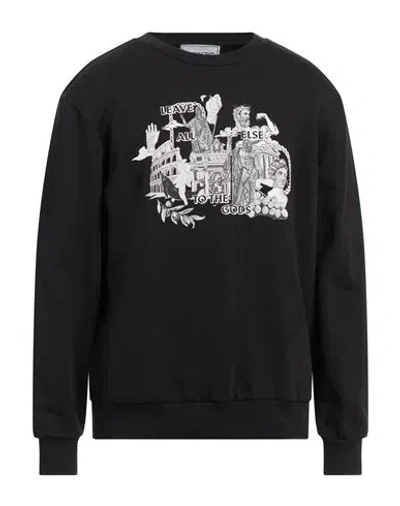 Iceberg Man Sweatshirt Black Size Xl Cotton, Polyester