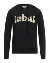Iceberg Man Sweatshirt Black Size Xxl Cotton, Polyester