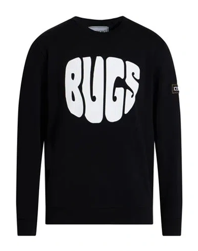 Iceberg Man Sweatshirt Black Size Xxl Cotton, Polyester