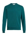 Iceberg Man Sweatshirt Deep Teal Size L Cotton, Polyester In Green