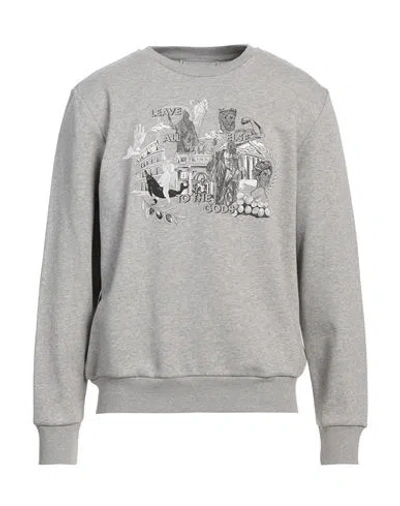 Iceberg Man Sweatshirt Grey Size 3xl Cotton, Polyester