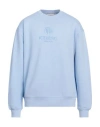 Iceberg Man Sweatshirt Light Blue Size 3xl Cotton, Elastane, Polyester In Blue