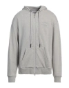 Iceberg Man Sweatshirt Light Grey Size 3xl Cotton, Polyester