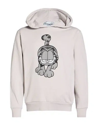 Iceberg Man Sweatshirt Light Grey Size M Cotton In Gray