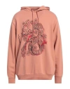 Iceberg Man Sweatshirt Salmon Pink Size M Cotton, Polyester