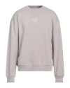 Iceberg Man Sweatshirt Taupe Size 3xl Cotton, Elastane, Polyester In Grey