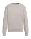Iceberg Man Sweatshirt Taupe Size 3xl Cotton, Polyester In Grey