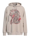 Iceberg Man Sweatshirt Taupe Size M Cotton, Polyester In Grey
