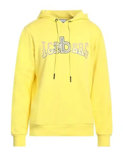 Iceberg Man Sweatshirt Yellow Size Xxl Cotton, Polyester