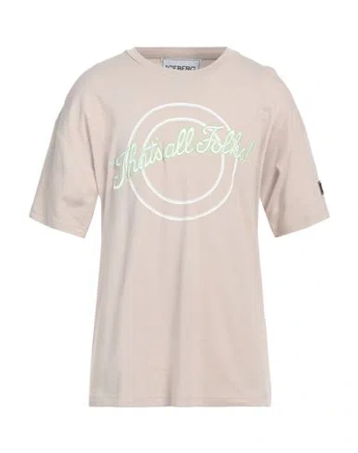 Iceberg Man T-shirt Beige Size L Cotton