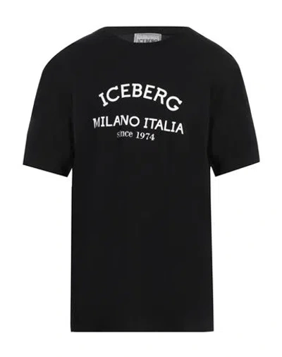 Iceberg Man T-shirt Black Size 3xl Cotton