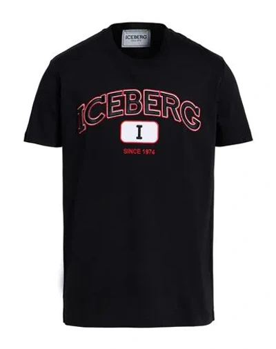 Iceberg Man T-shirt Black Size 3xl Cotton