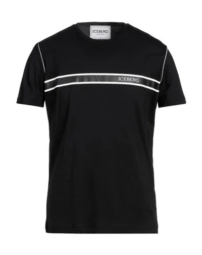 Iceberg Man T-shirt Black Size Xxl Cotton