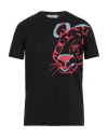 Iceberg Man T-shirt Black Size M Cotton, Polyester
