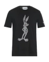 Iceberg Man T-shirt Black Size L Cotton, Polyester