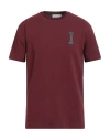 Iceberg Man T-shirt Burgundy Size L Cotton, Elastane In Red