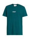 Iceberg Man T-shirt Deep Teal Size L Cotton In Blue