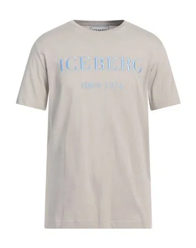 Iceberg Man T-shirt Grey Size 3xl Cotton
