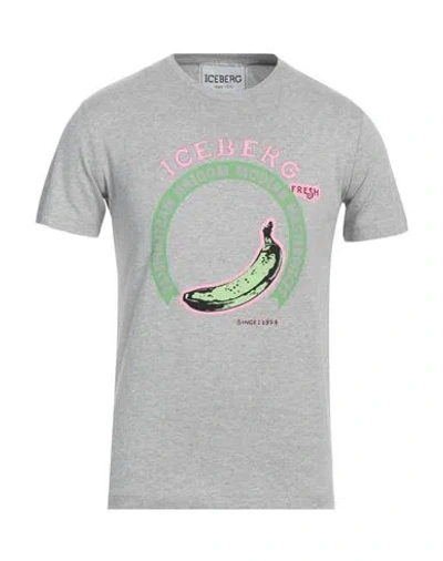 Iceberg Man T-shirt Grey Size Xl Cotton