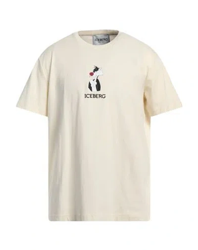 Iceberg Man T-shirt Ivory Size Xl Cotton In White
