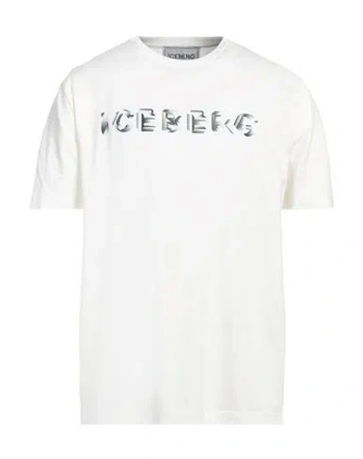 Iceberg Logo-print Cotton T-shirt In Weiss