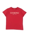 Iceberg Man T-shirt Red Size 6 Cotton