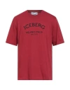 Iceberg Man T-shirt Red Size M Cotton In Red