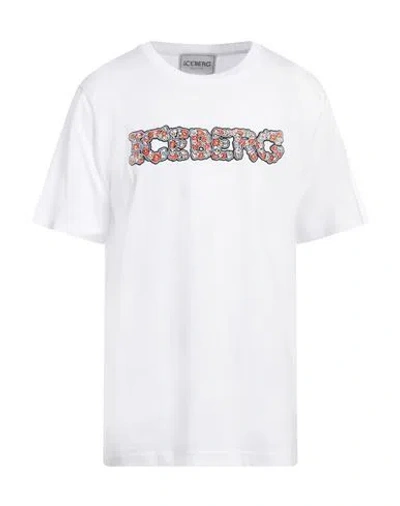 Iceberg Man T-shirt White Size 3xl Cotton