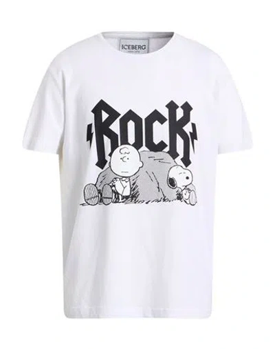 Iceberg Man T-shirt White Size 3xl Cotton