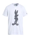 Iceberg Man T-shirt White Size L Cotton, Polyester In White
