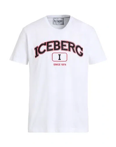 Iceberg Man T-shirt White Size M Cotton