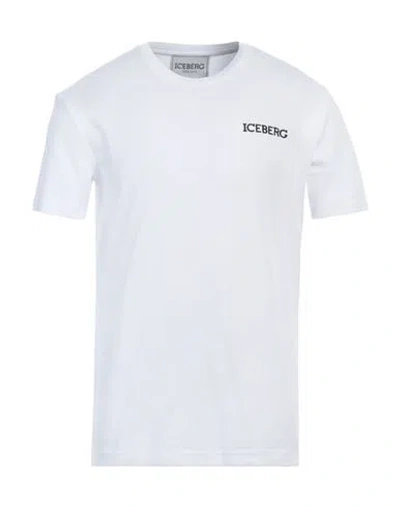 Iceberg Man T-shirt White Size Xl Cotton, Polyester