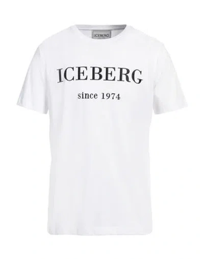 Iceberg Man T-shirt White Size Xxl Cotton