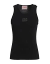 Iceberg Man Tank Top Black Size L Viscose, Polyamide In Black