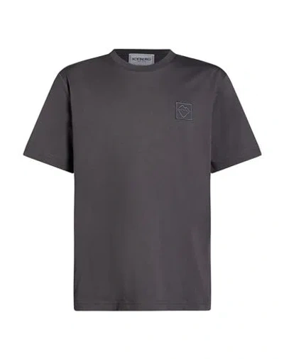 Iceberg Man T-shirt Grey Size Xxl Cotton In Gray