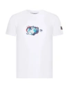 Iceberg Man T-shirt White Size M Cotton, Elastane