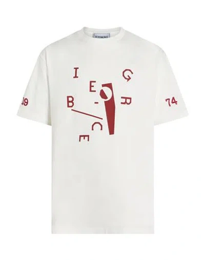 Iceberg Man T-shirt White Size Xxl Cotton