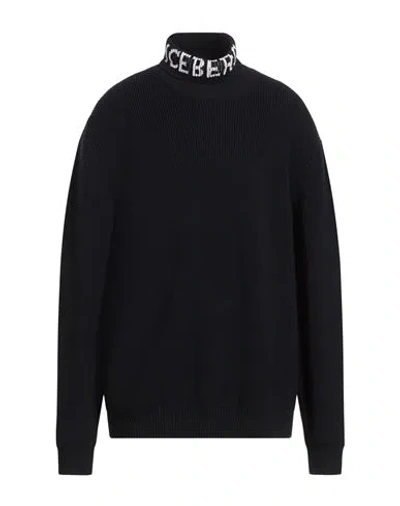 Iceberg Man Turtleneck Midnight Blue Size 3xl Virgin Wool