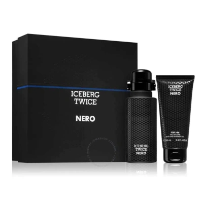 Iceberg Men's Twice Nero Gift Set Fragrances 8057714450388 In White