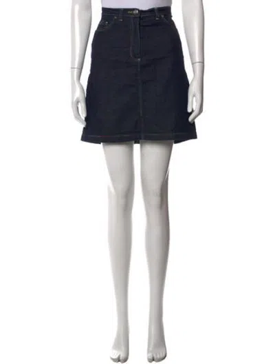 Pre-owned Iceberg Mini Skirt In Blue