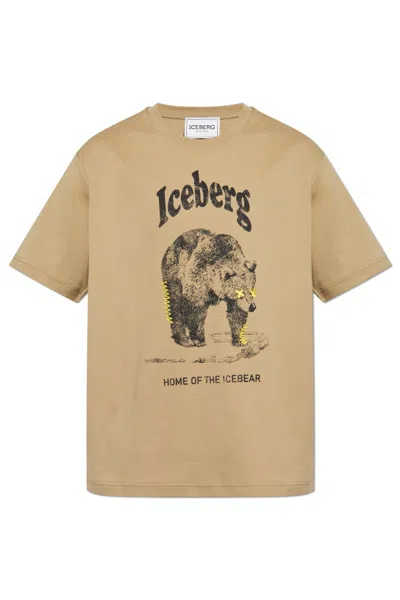 Iceberg Open-necked Black Shirt In Nude