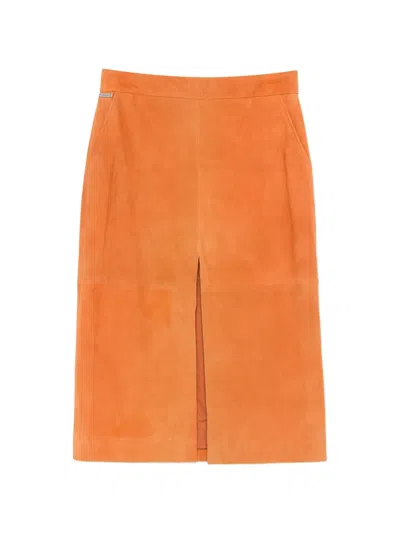 Iceberg 슬릿 스커트 In Orange