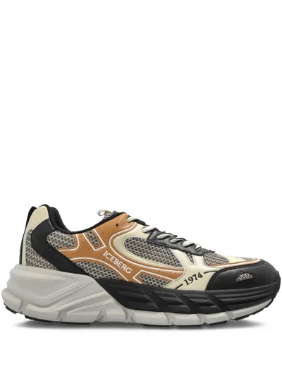 Iceberg Panelled Sneakers In Neutrals