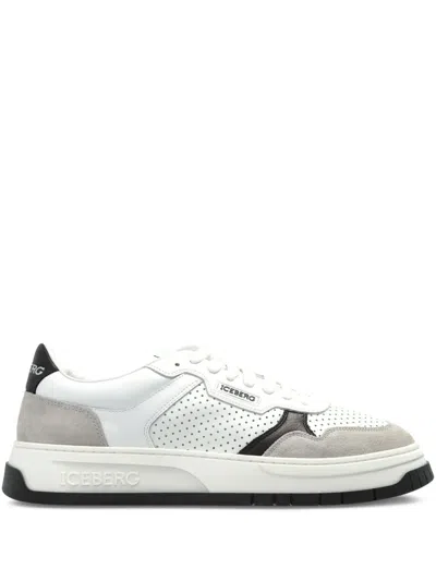 Iceberg Panelled Sneakers In White